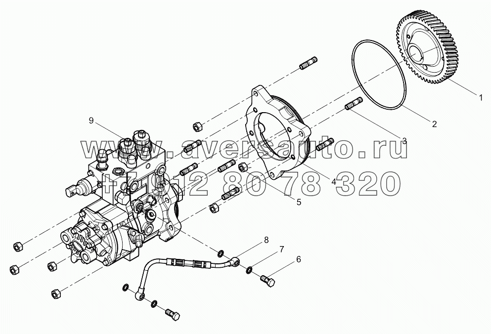 High pressure pump assembly