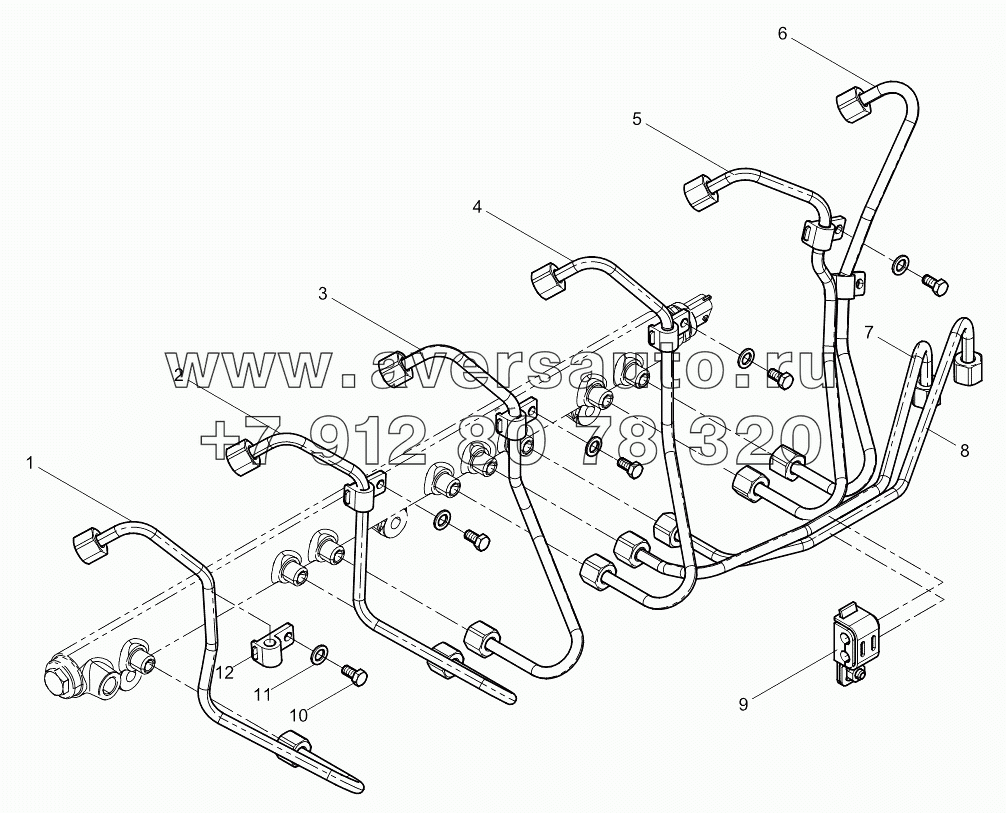 High pressure pipe assembly