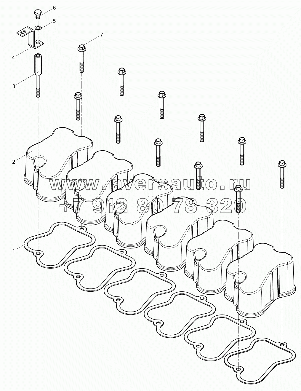 Cylinder cover cover assembly