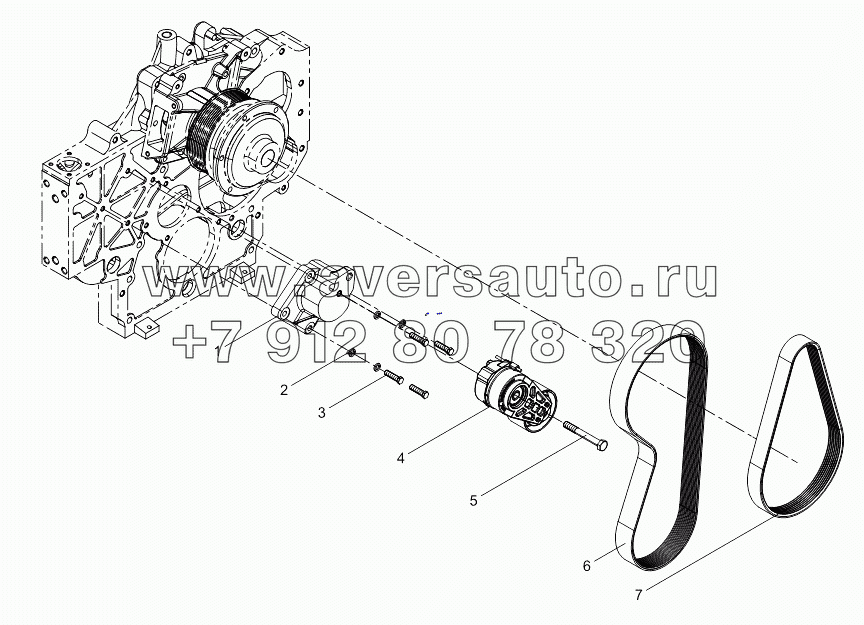 Tensioner and Belt Assembly