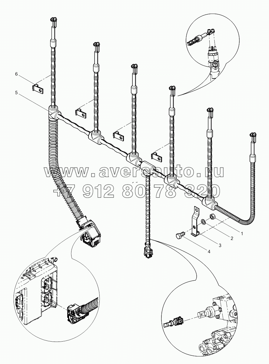 Electronic Control System Harness and Sensor Group