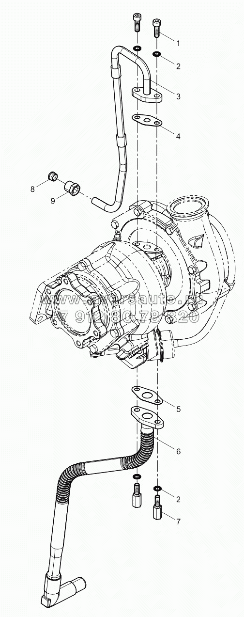 Turbocharger Oil pipe Group