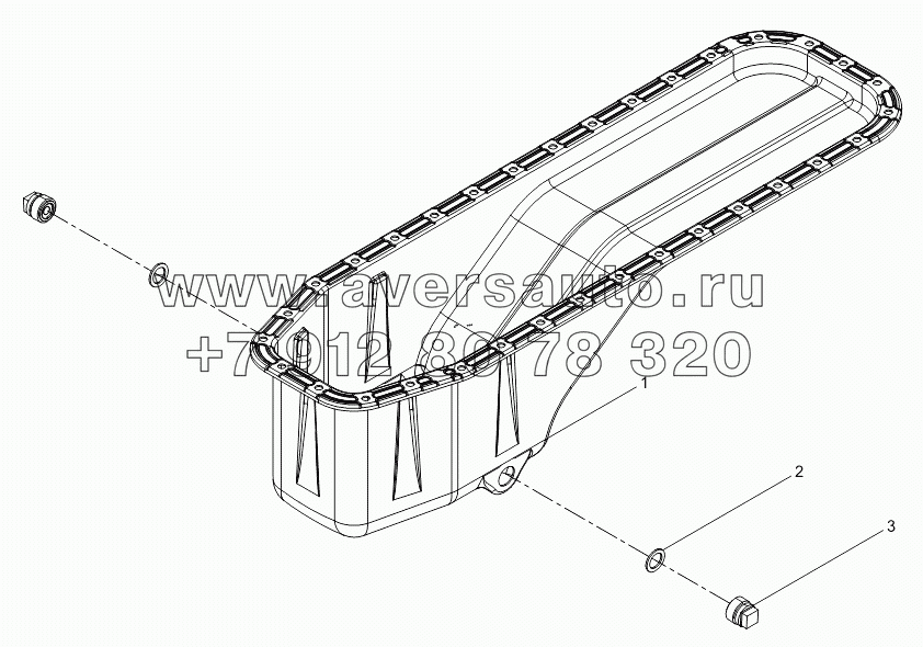 Oil pan sub-assembly