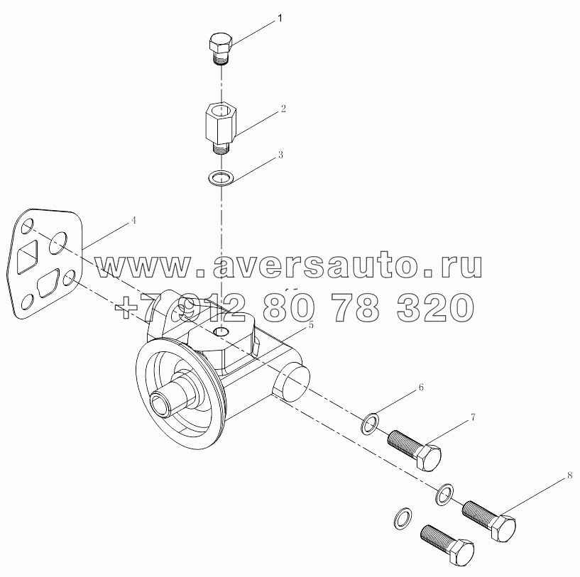 Oil filter seat subassembly