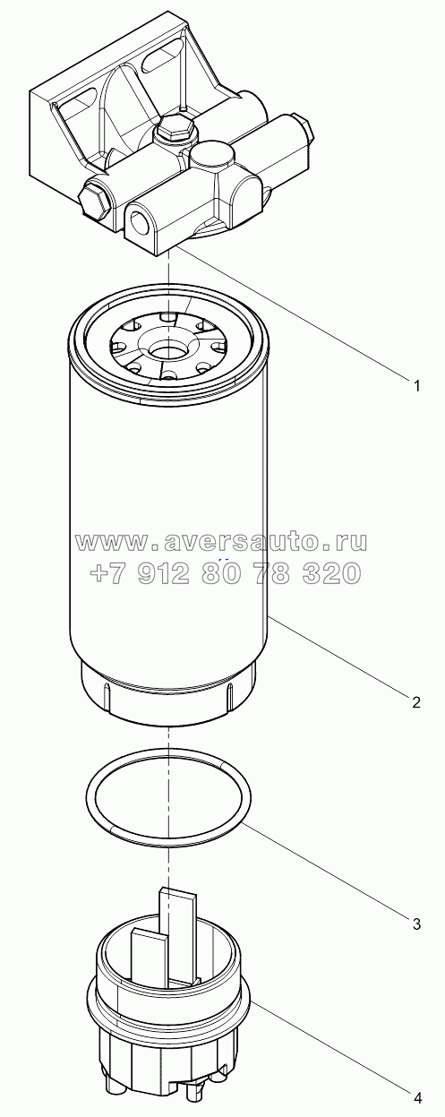 Fuel filter-water separator