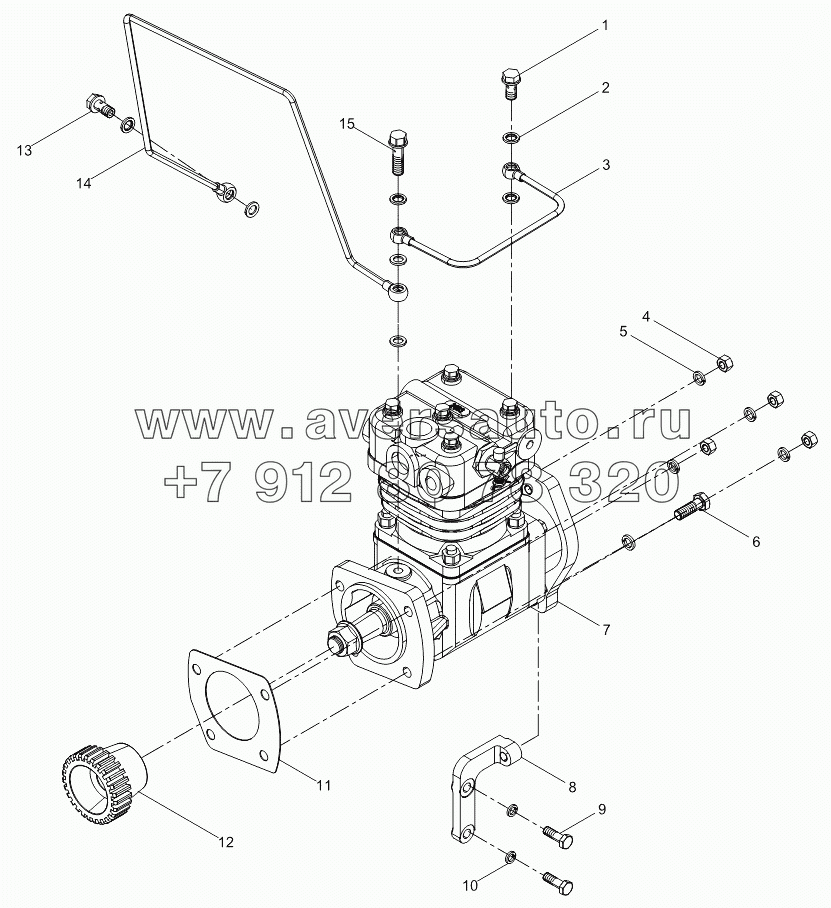 Air compressor assembly