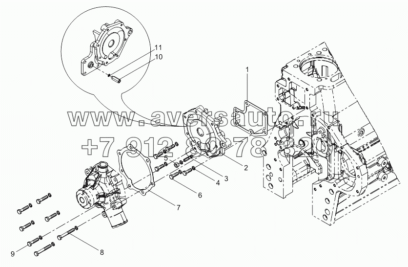 Intermediate pad assembly