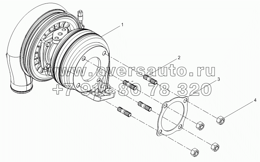 Exhaust gas turbocharger assembly