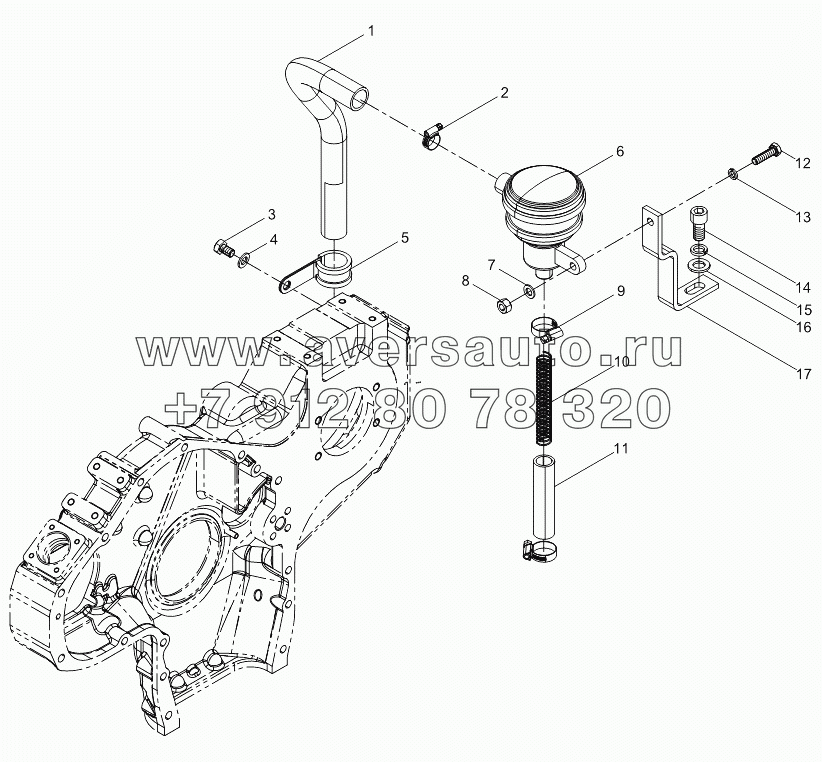 Crankcase ventilation assembly