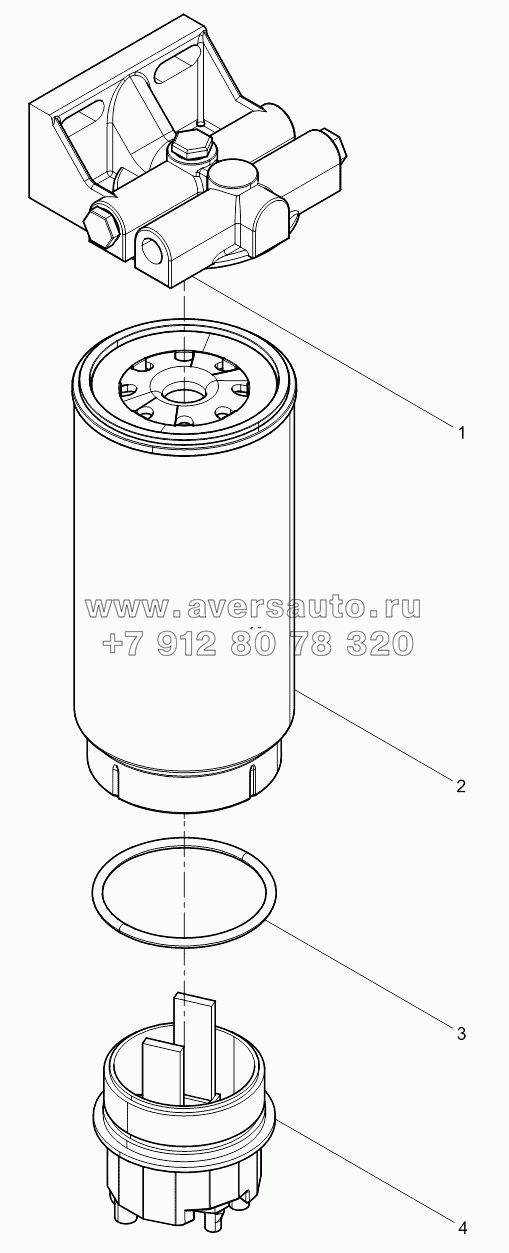 Fuel filter-water separator