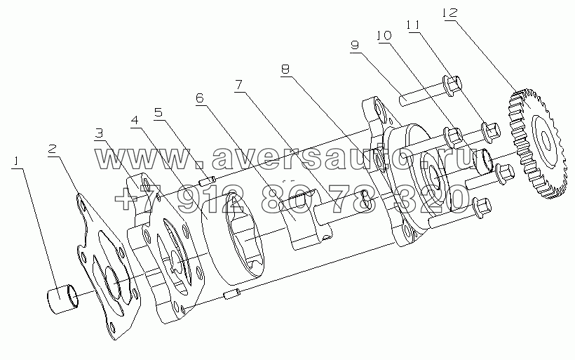 D30-1011000A/07 Масляный насос в сборе