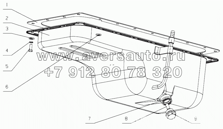 D0899-1009000/01 Масляный поддон в сборе