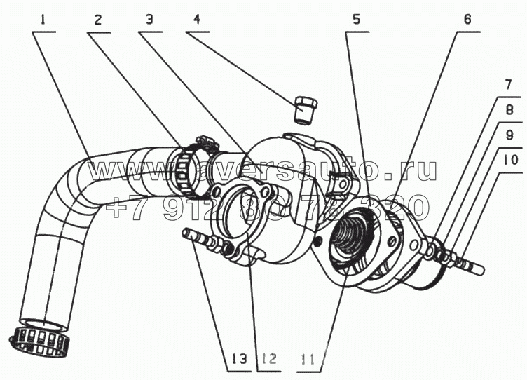 D08D1-1306000/06 Термостат в сборе