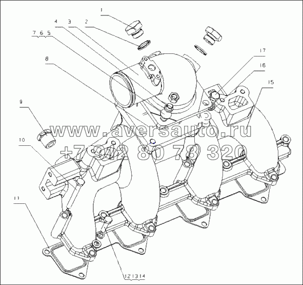 D2101-1008100/05, D2101-1008500/04 Часть впускной трубки и часть соединительной впускной трубки