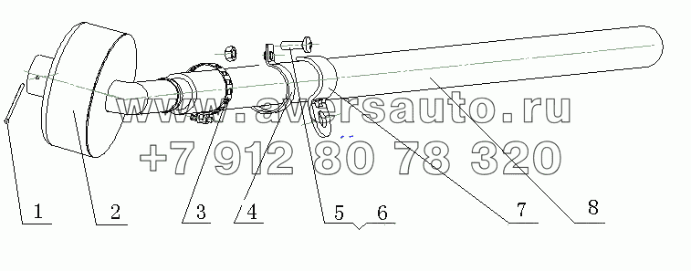 D0303-1014000 Вентиляционное устройство корпуса коленвала в сборе