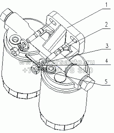 D0801-1105000A Топливный фильтр в сборе