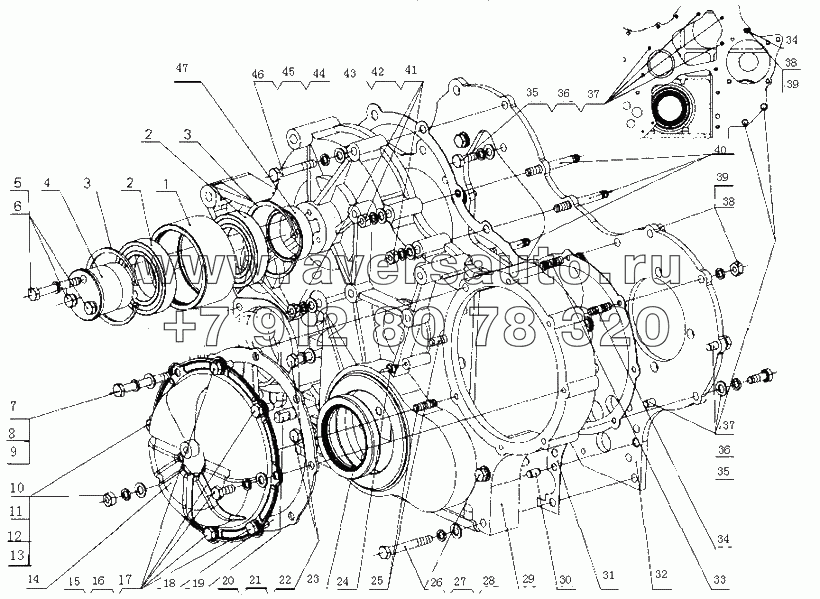 D07LB-1002200 Части корпуса распределительной шестерни