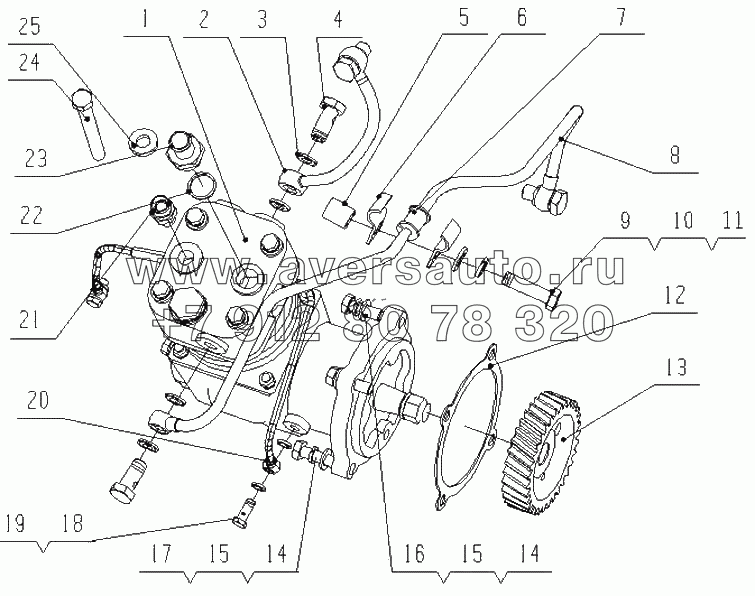 D0305-3509000 Пневматический компрессор в сборе