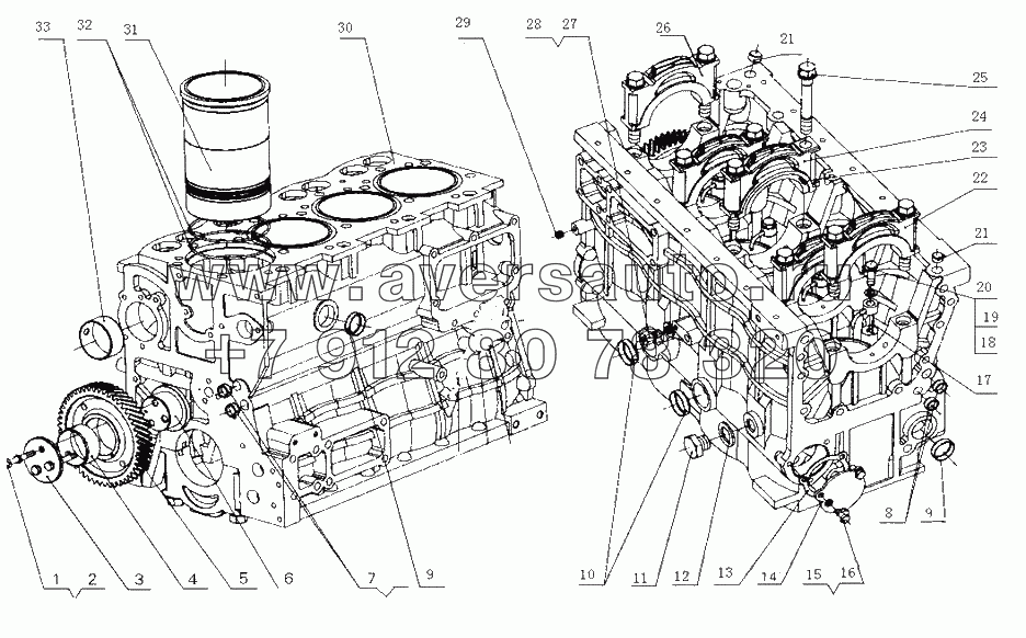 D08LB-1002000 Блок цилиндров в сборе