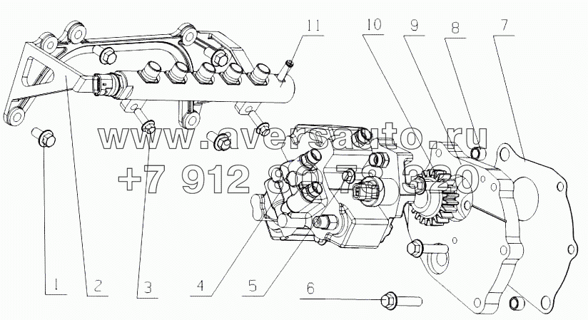 E2100-1111000 Топливный насос высокого давления в сборе