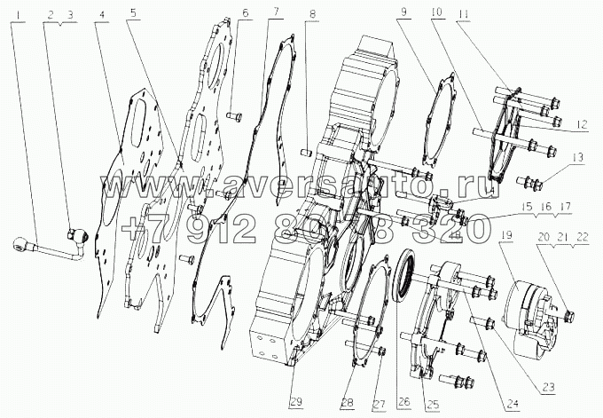 E2100-1002200 Части корпуса шестерни