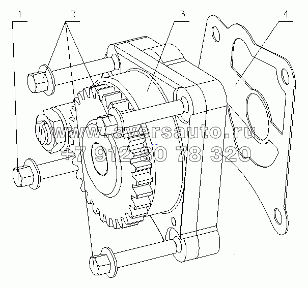 1530-1011000 Масляный насос в сборе