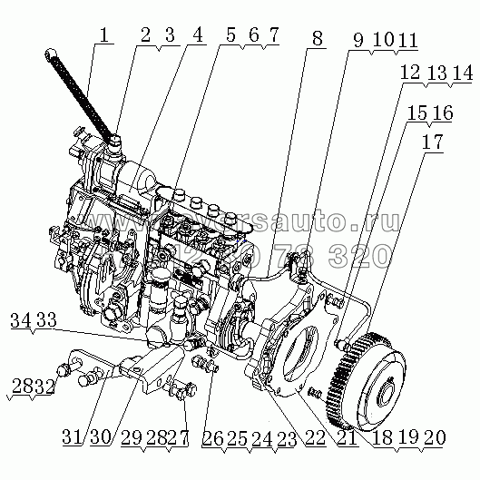 E1207-1111000 Топливный насос высокого давления в сборе