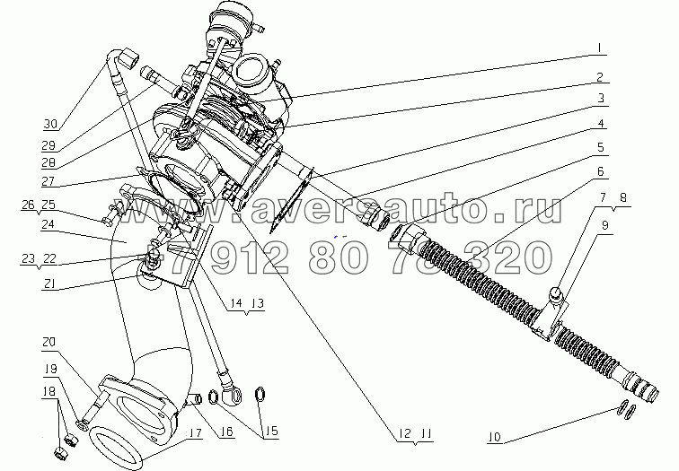 E12N2-1118000 Турбонагнетатель в сборе