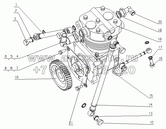 E0208-3509000 Пневматический компрессор