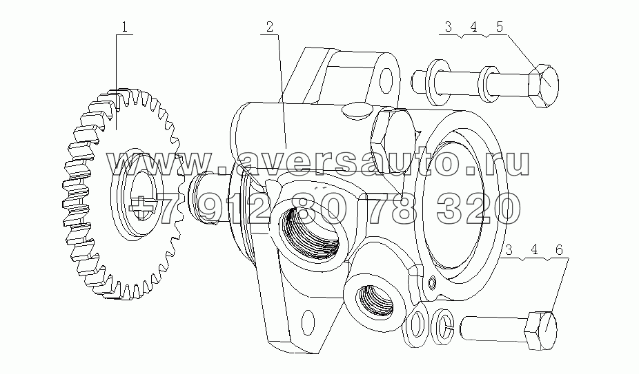 E02D5-3407000 Насос рулевого механизма в сборе