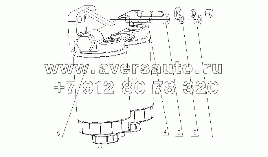 1530-1105000 Топливный фильтр в сборе