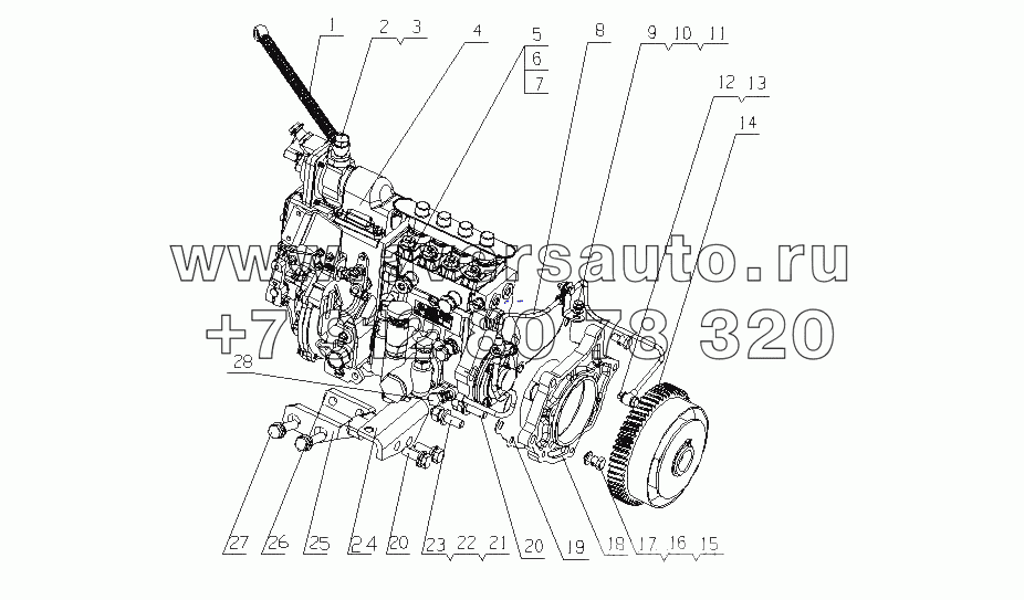 E04XA-1111000 Топливный насос высокого давления в сборе