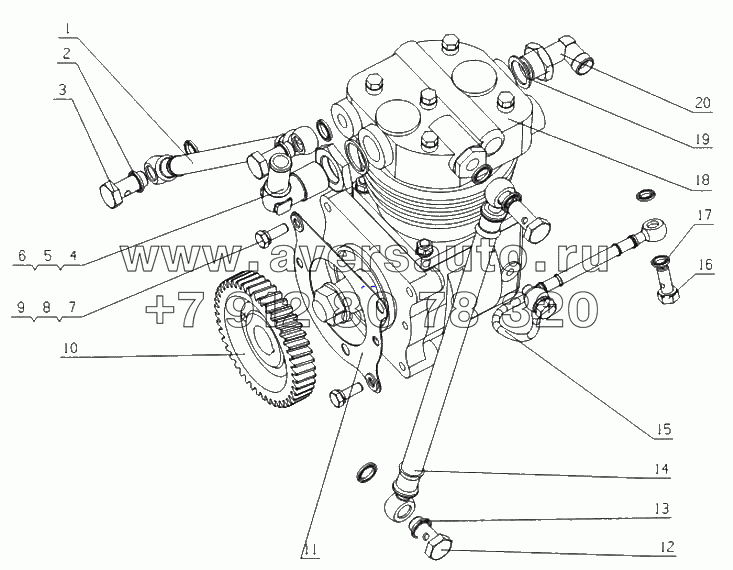 E02HA-3509000 Пневматический компрессор