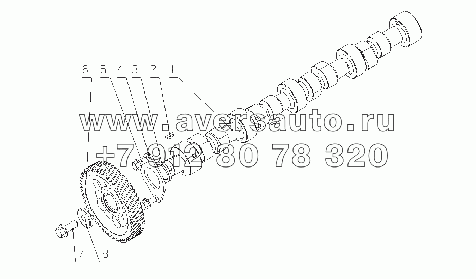 530-1006000 Части распределительного вала