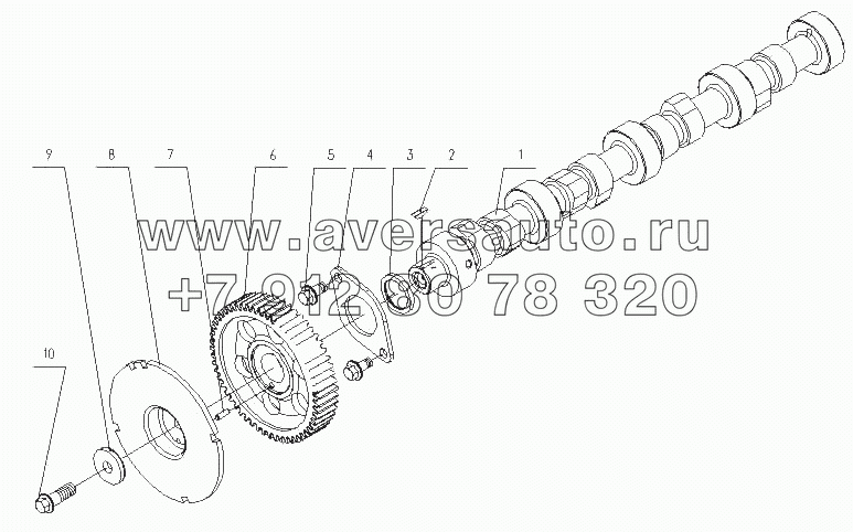 E2100-1006000 Распределительный вал в сборе