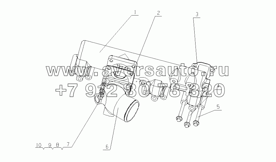 F300A-1008100/02 Часть впускной трубы