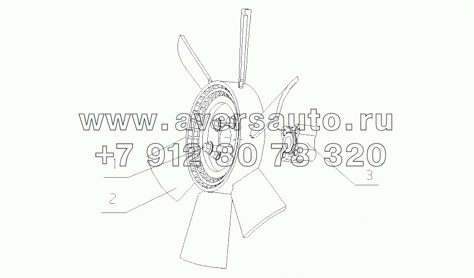 F30NA-1308000/02 Вентилятор в сборе