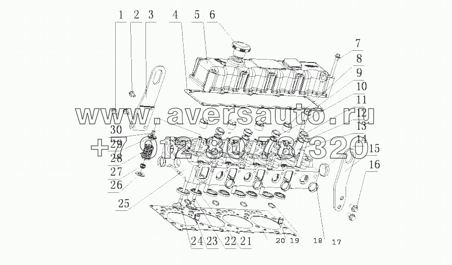 F31D1-1003000 Головка цилиндров и крышка головки цилиндров в сборе