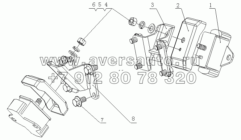 F34LA-1001000/04 Подвеска двигателя в сборе