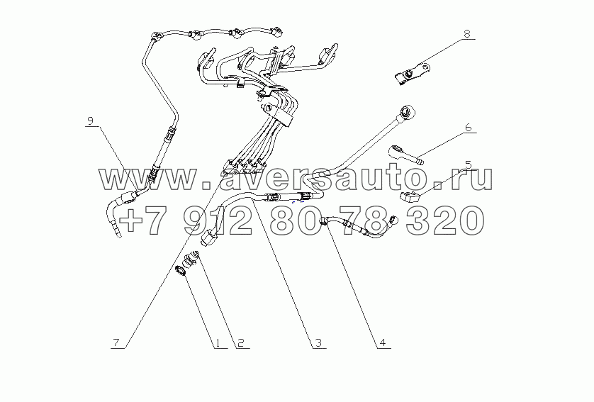 F6000-1104000/08 Система подачи топлива в сборе