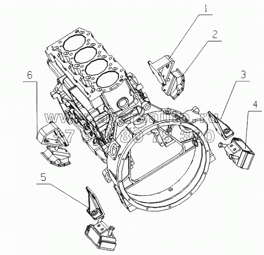 G040J-1001000 Подвеска двигателя в сборе