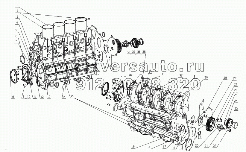 G2HBB-1002000 Блок цилиндров в сборе