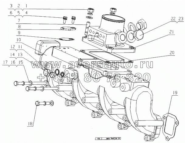 G2500-1008100 Сборочный узел впускного коллектора