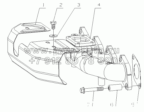 G0100-1008200 Выпускной коллектор в сборе