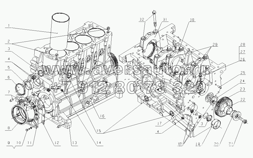 G2BHA-1002000/03 Блок цилиндров в сборе