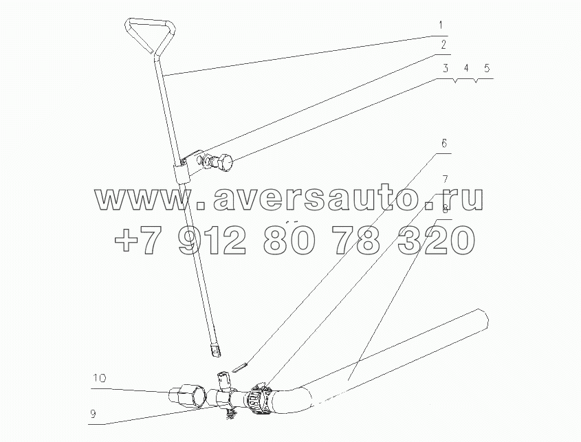 530-1305000/06 Сливной кран в сборе