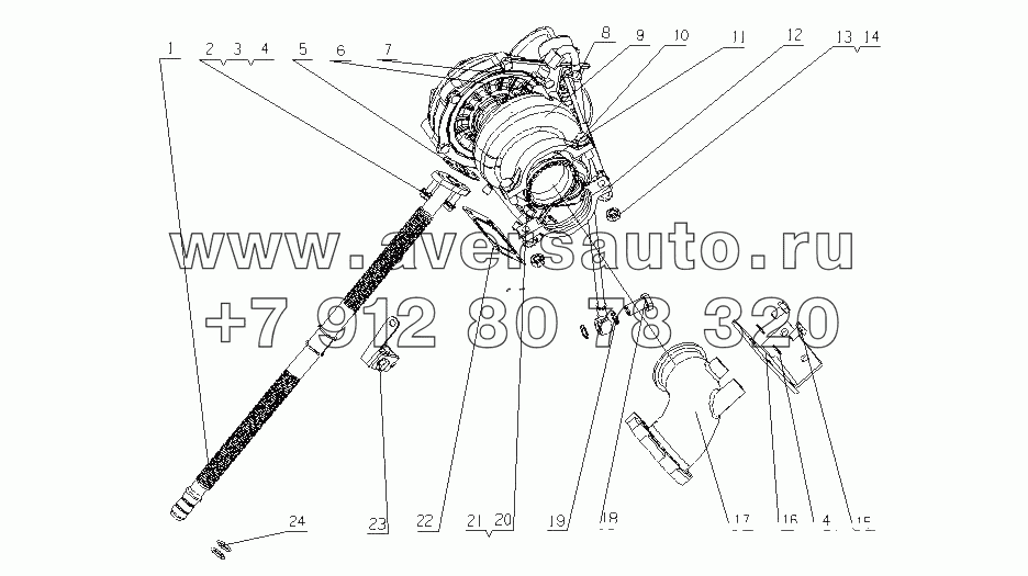 G25MA-1118000 Турбонагнетатель в сборе