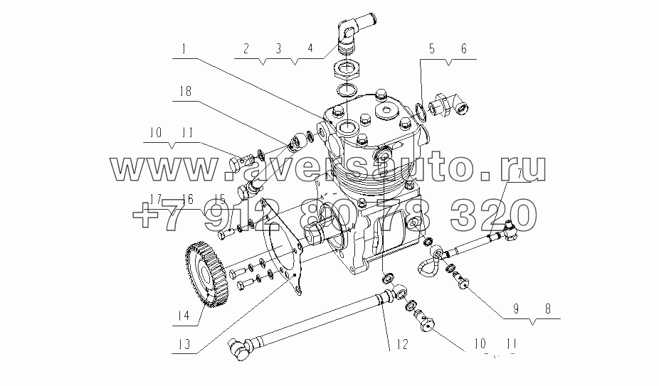 G0206-3509000 Пневматический компрессор в сборе