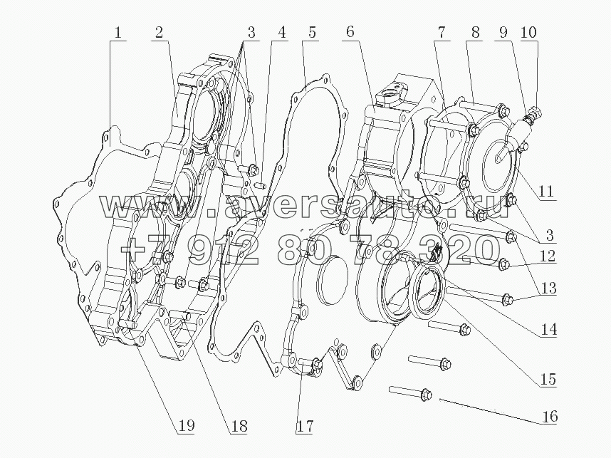 F5201-1002200/08 Части корпуса шестерни