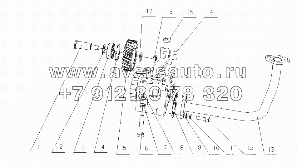 A30-1011000/03 Масляный насос в сборе